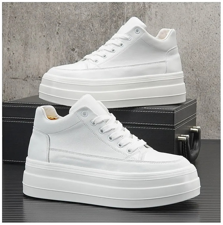 LMS Platform Leather Sneakers