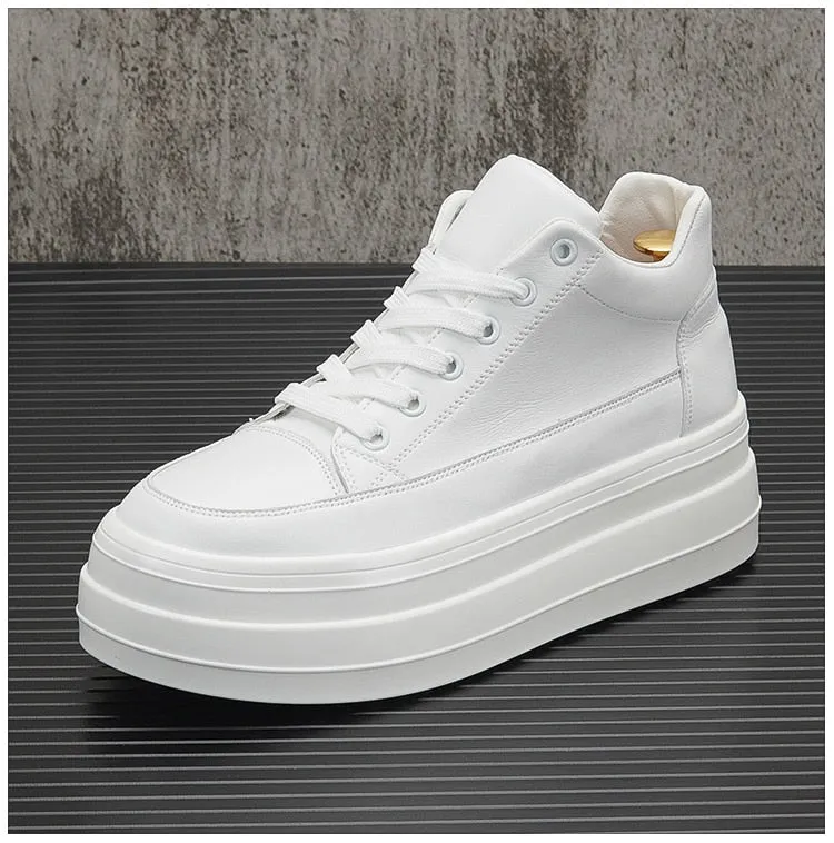 LMS Platform Leather Sneakers