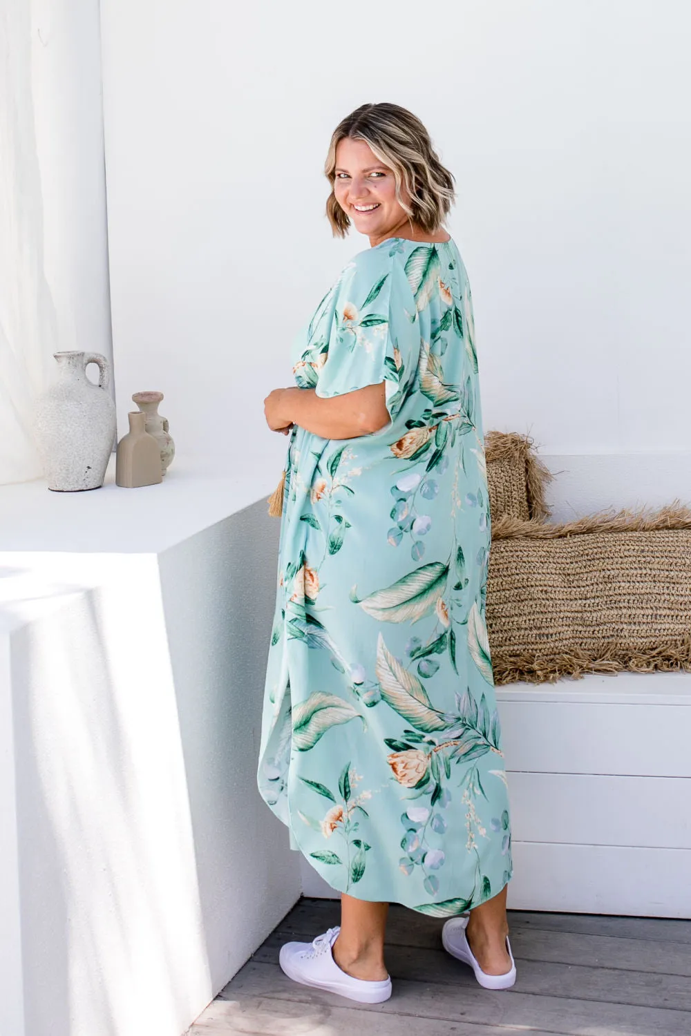 Long Kaftan Dress - Protea