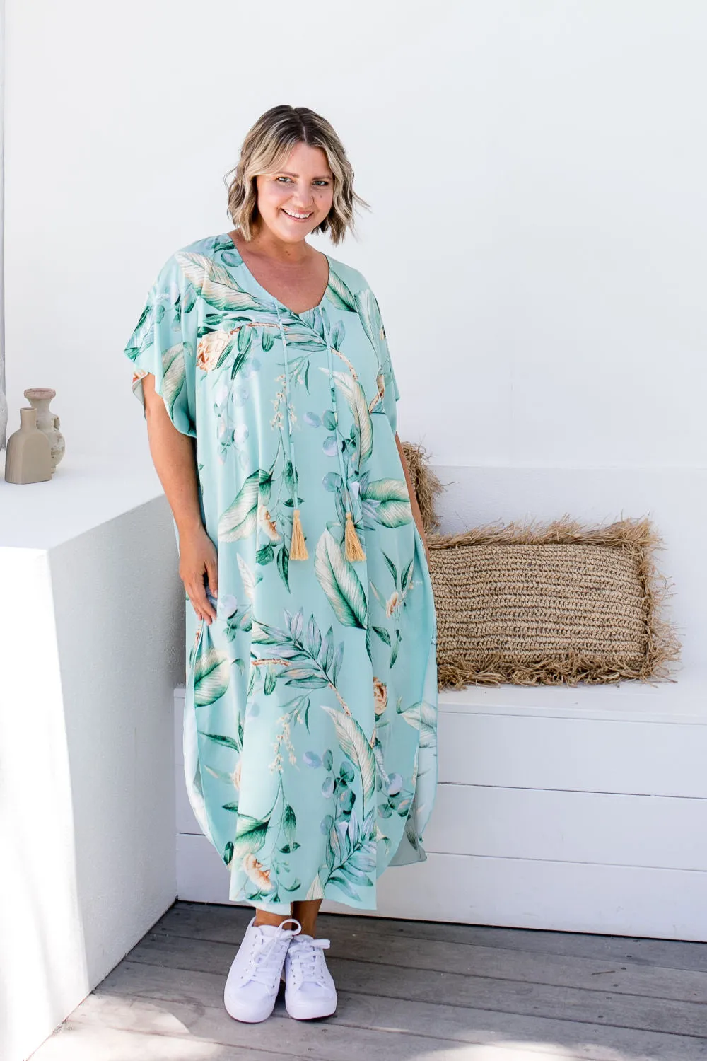 Long Kaftan Dress - Protea