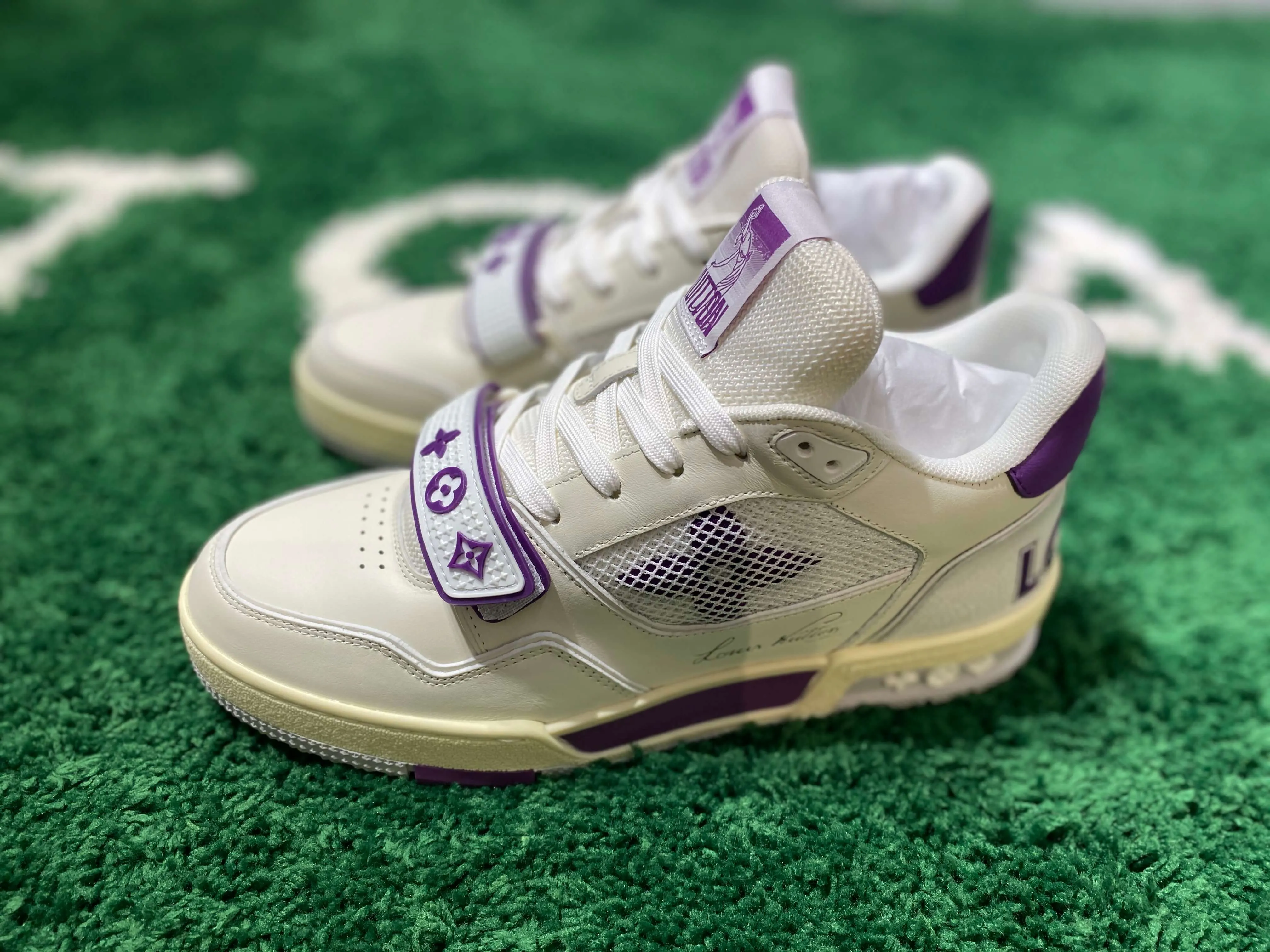 Louis Vuitton LV Trainer Violet Mesh Sneaker