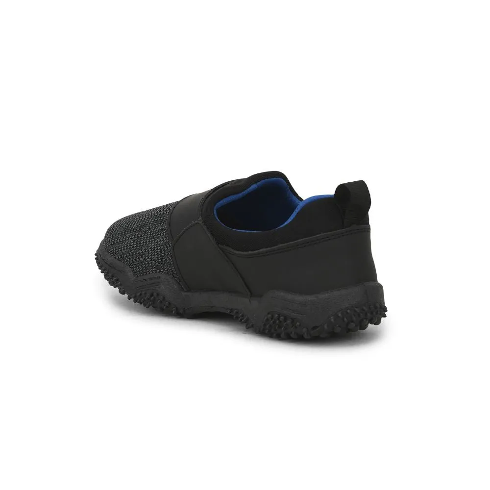 Lucy & Luke (Black) Casual Non Lacing Shoes For Kids YARD-2M By Liberty