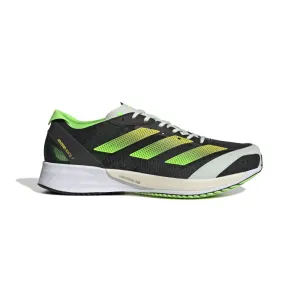 Men's Adidas Adizero Adios 7, Core Black/Beam Yellow/Solar Green, 11 D Medium