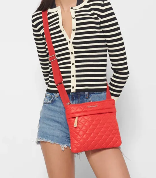 Metro Flat Crossbody Cherry