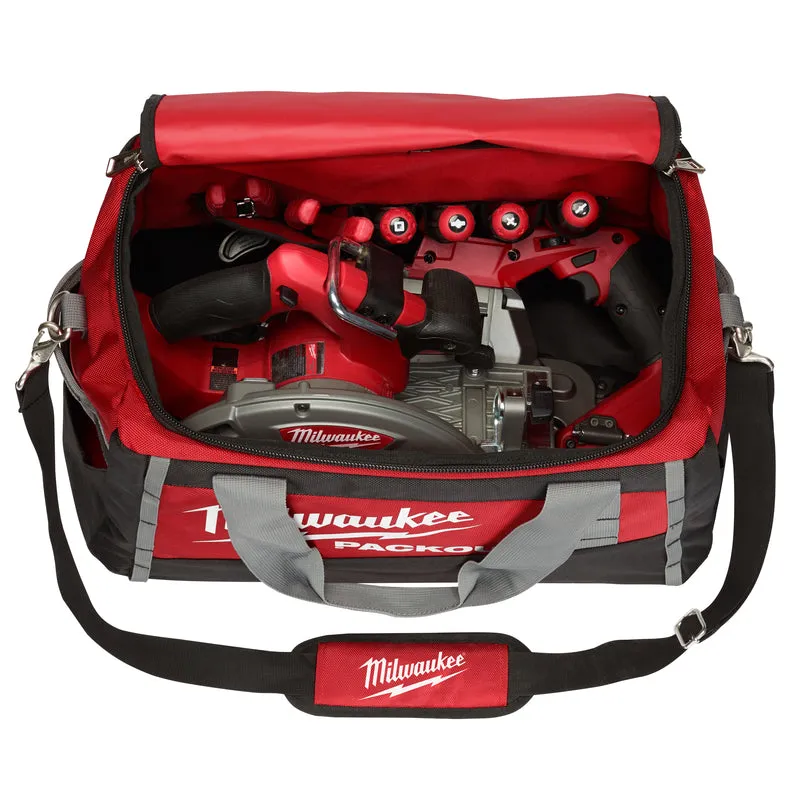 Milwaukee PACKOUT 20 in. W X 13.8 in. H Ballistic Nylon Tool Bag 3 pocket Black/Red 1 pc