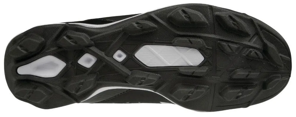 Mizuno Wave Select Nine Junior Moulded Cleats - Black/White