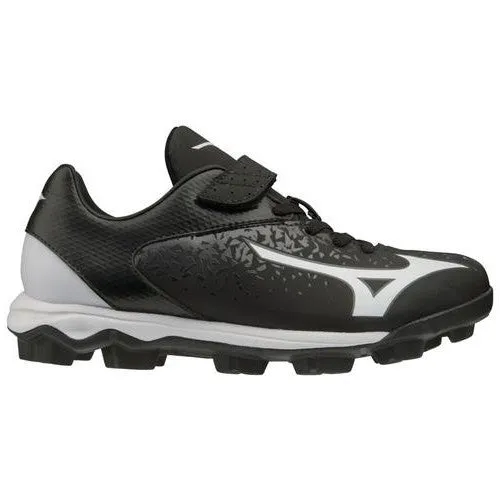 Mizuno Wave Select Nine Junior Moulded Cleats - Black/White