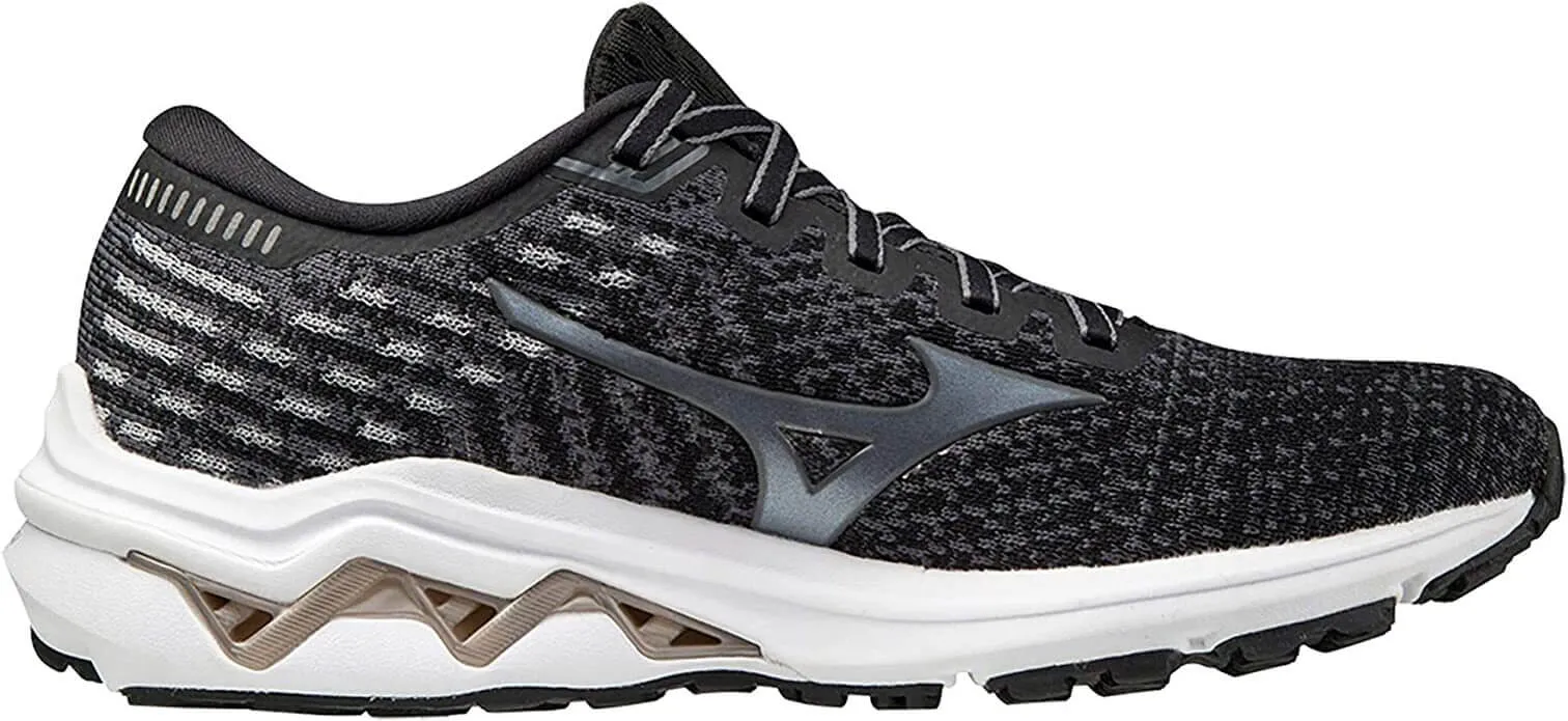 Mizuno Womens Wave Inspire 17 Running Shoes - Black/Platinum Gold