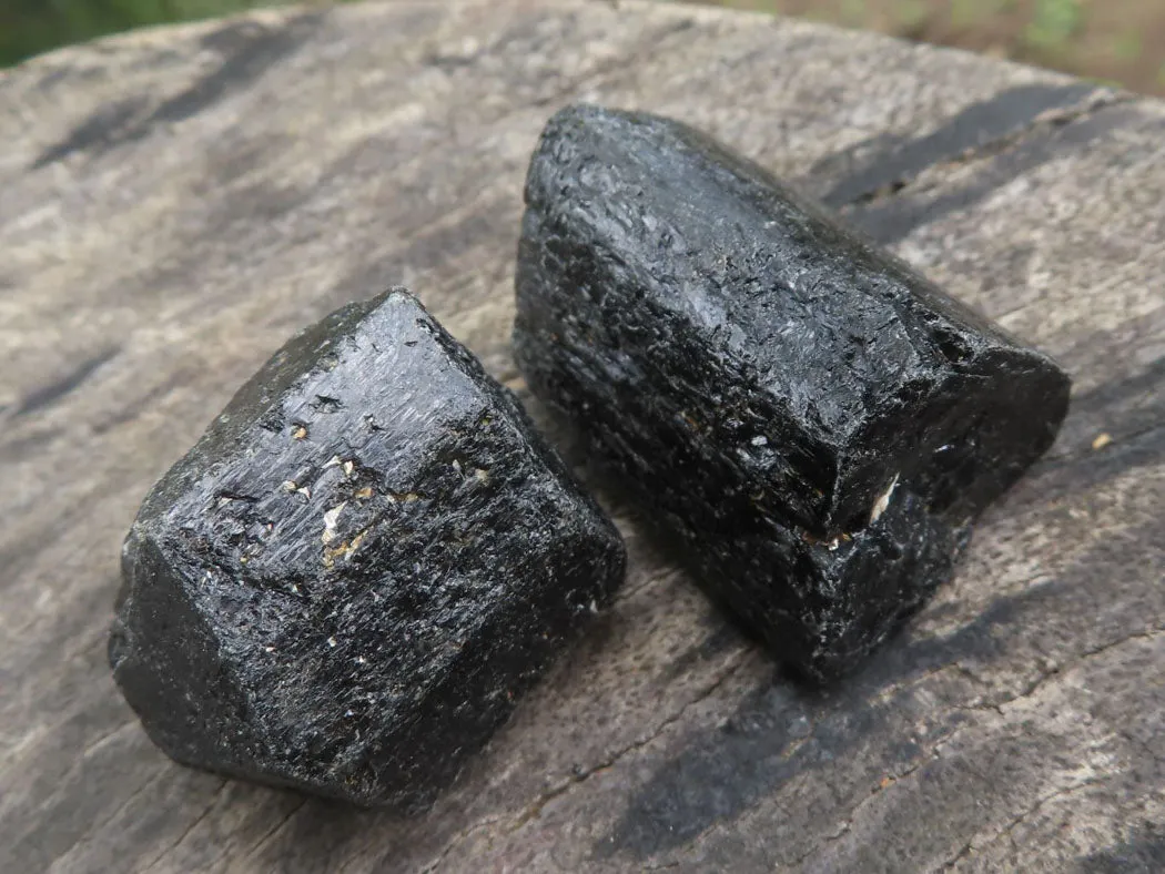 Natural Black Tourmaline Schorl Crystals  x 2 Kg Lot From Zambia