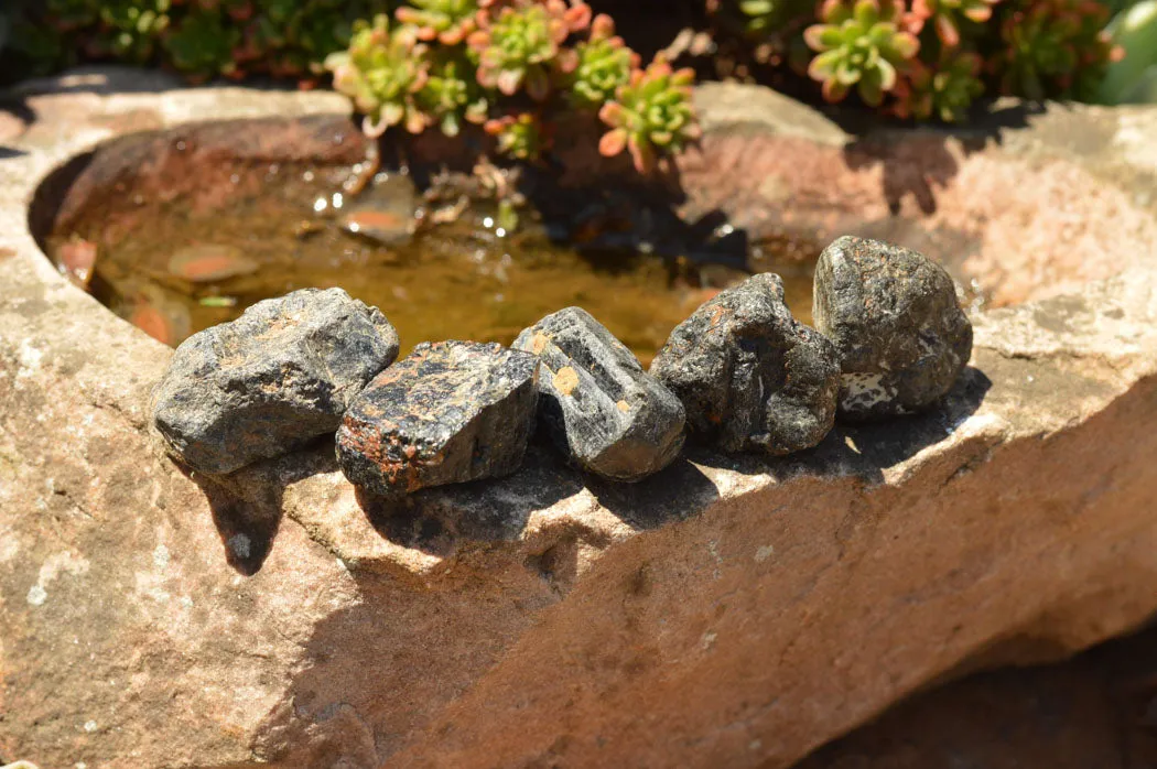 Natural Black Tourmaline Schorl Pieces  x 2 Kg Lot From Zambia