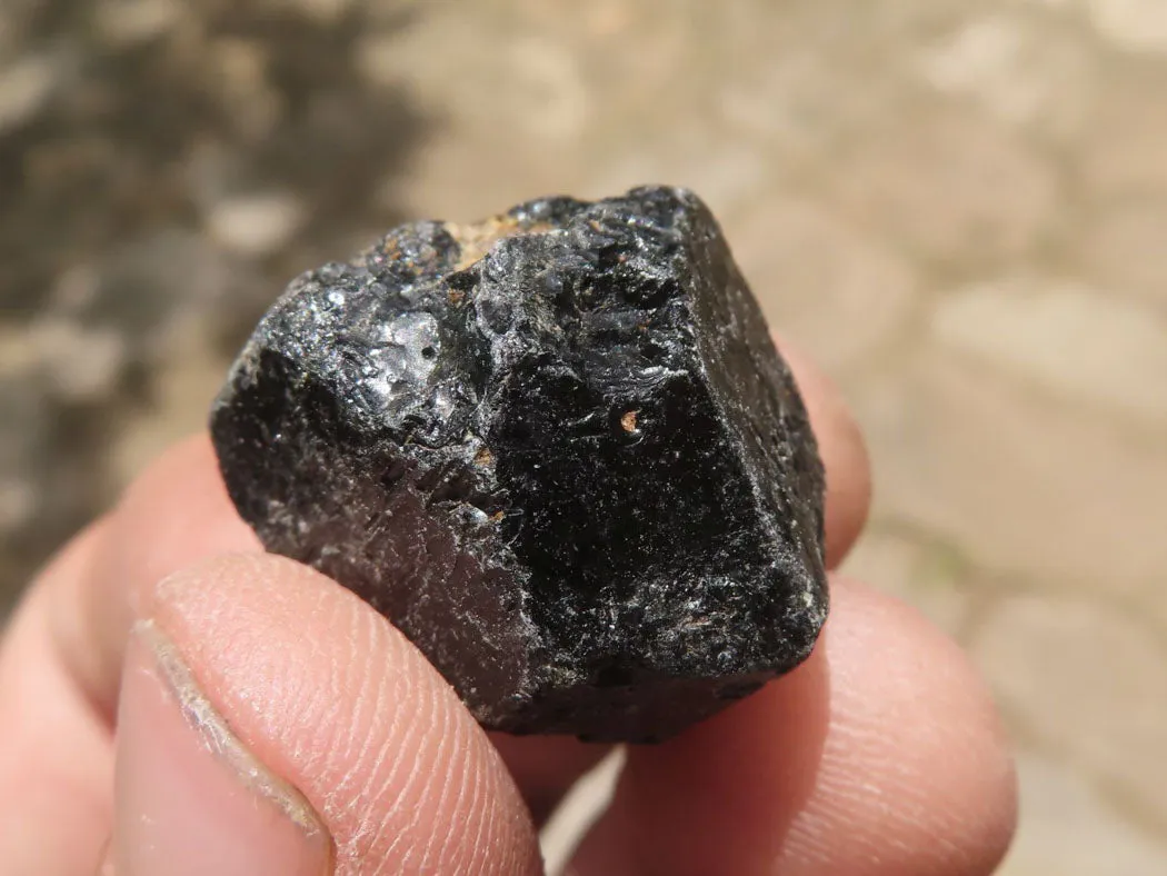 Natural Rough Black Tourmaline Schorl Specimens x 1.9 Kg Lot From Zambia