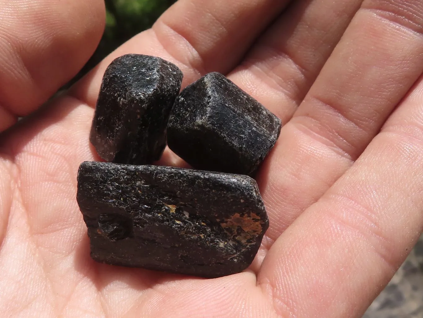 Natural Schorl Black Tourmaline Crystals x 1.9 Kg Lot From Zambia