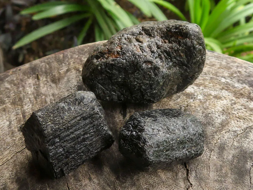 Natural Schorl Black Tourmaline Rough Crystals x 2 Kg Lot From Zambia