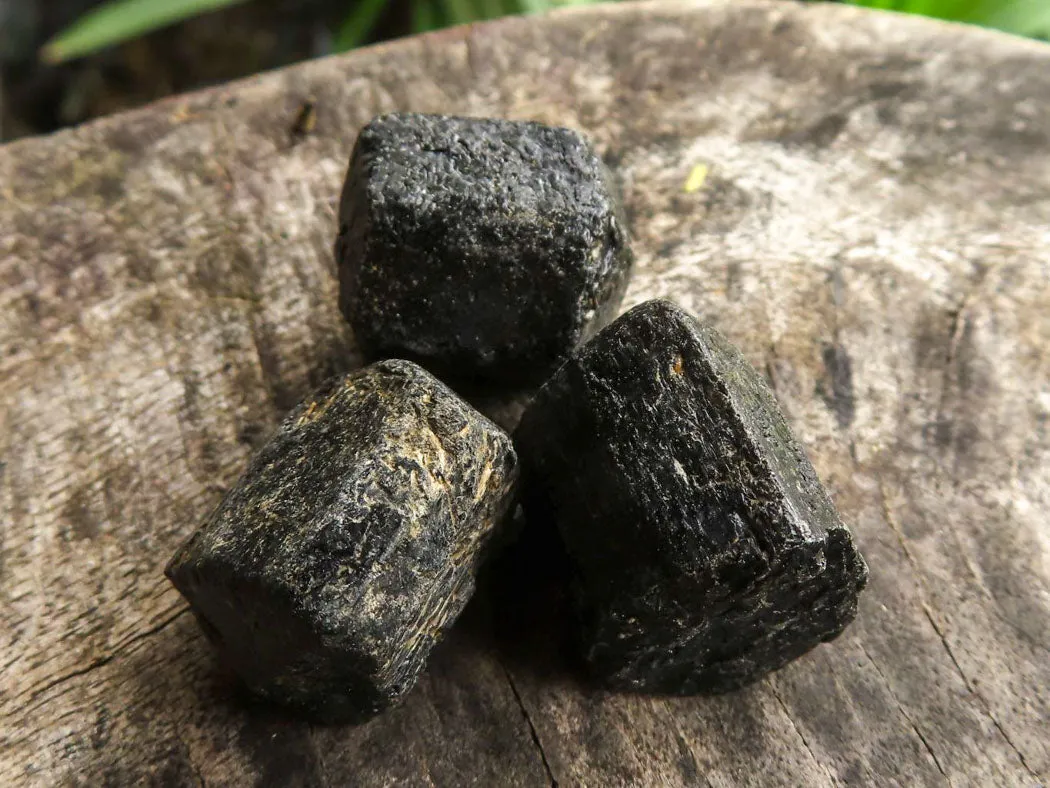 Natural Schorl Black Tourmaline Rough Crystals x 2 Kg Lot From Zambia