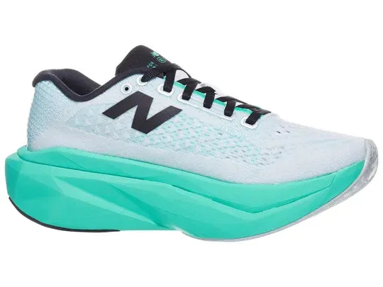 New Balance | FuelCell SuperComp Trainer v3 | Women's | White/Cyber Jade/Silver Metallic/Deep Sea