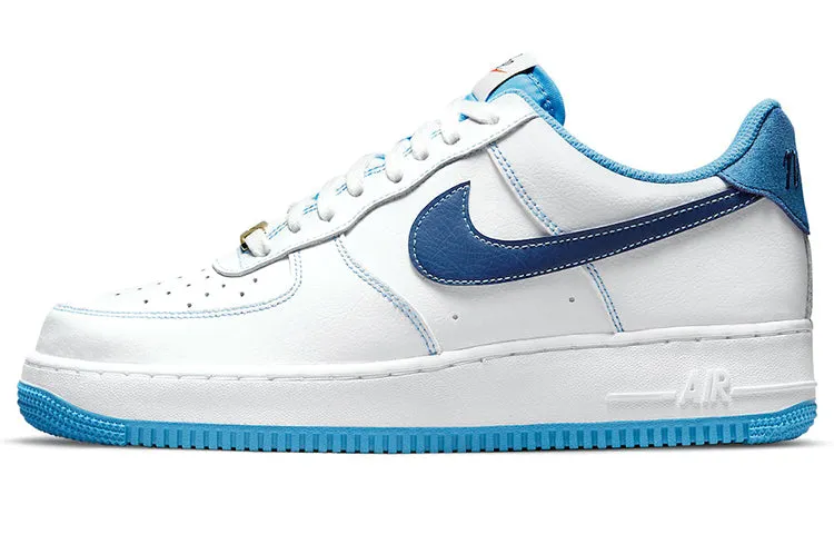 Nike Air Force 1 Low on first use, White, University Blue