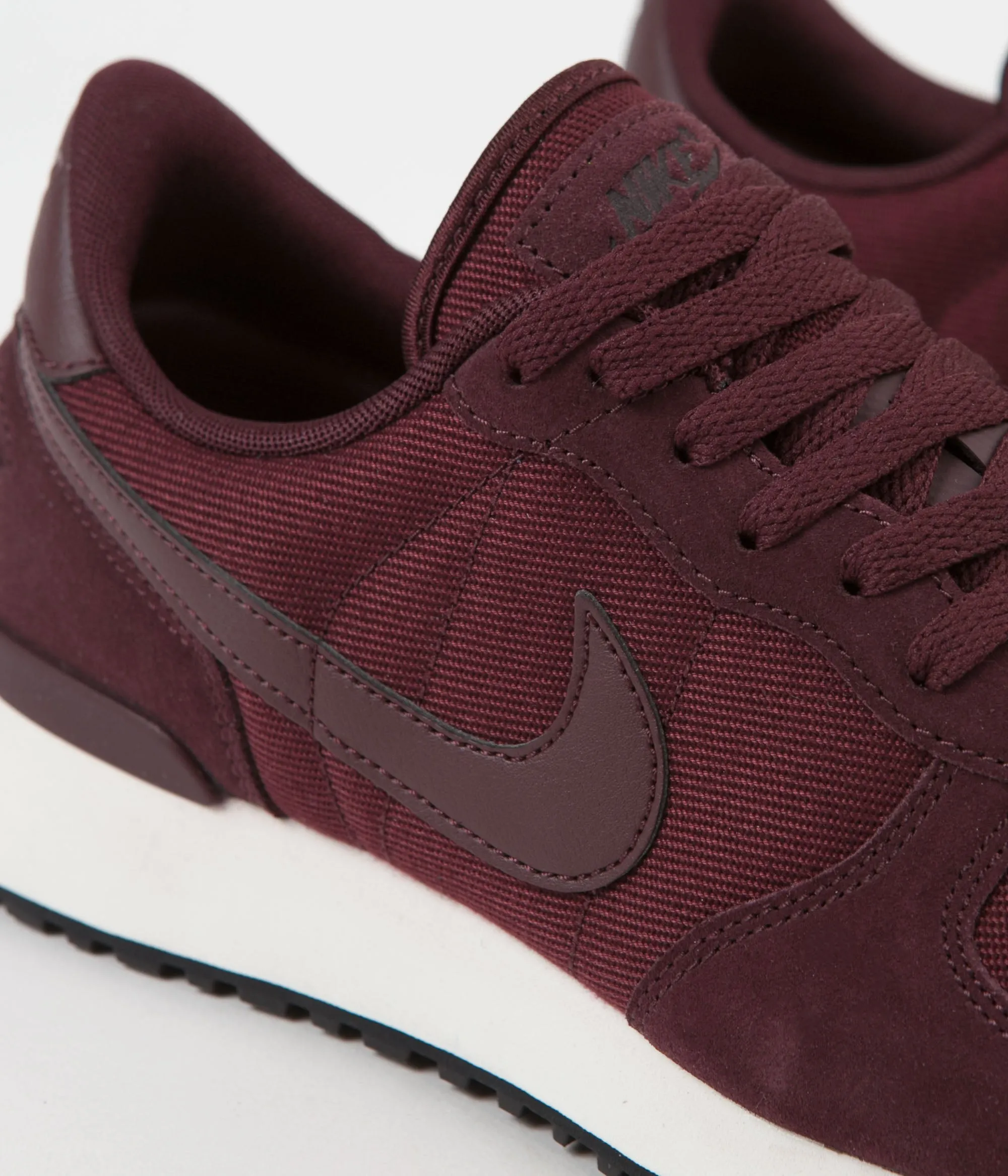 Nike Air Vortex Leather Shoes - Burgundy Crush / Burgundy Crush - Sail - Black