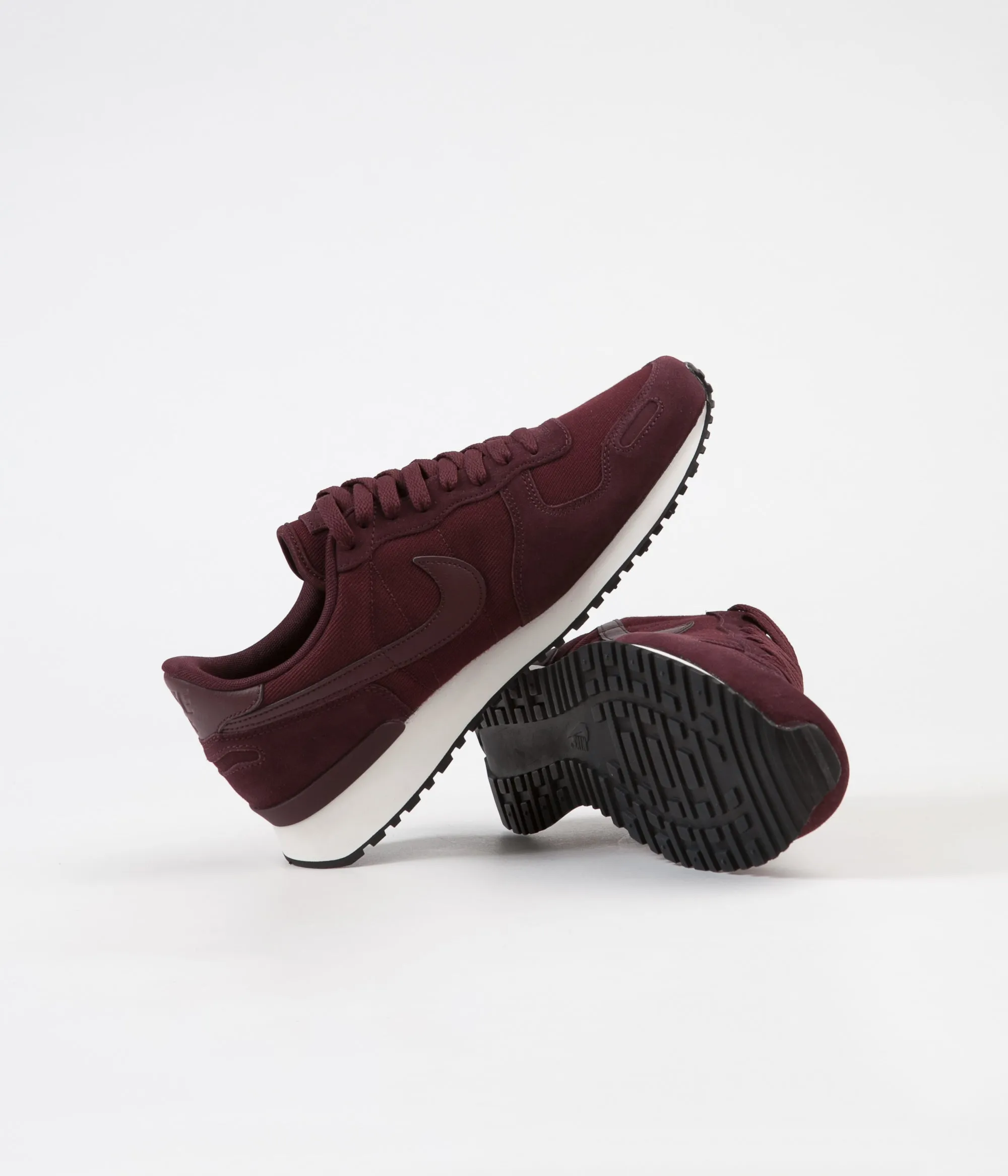 Nike Air Vortex Leather Shoes - Burgundy Crush / Burgundy Crush - Sail - Black