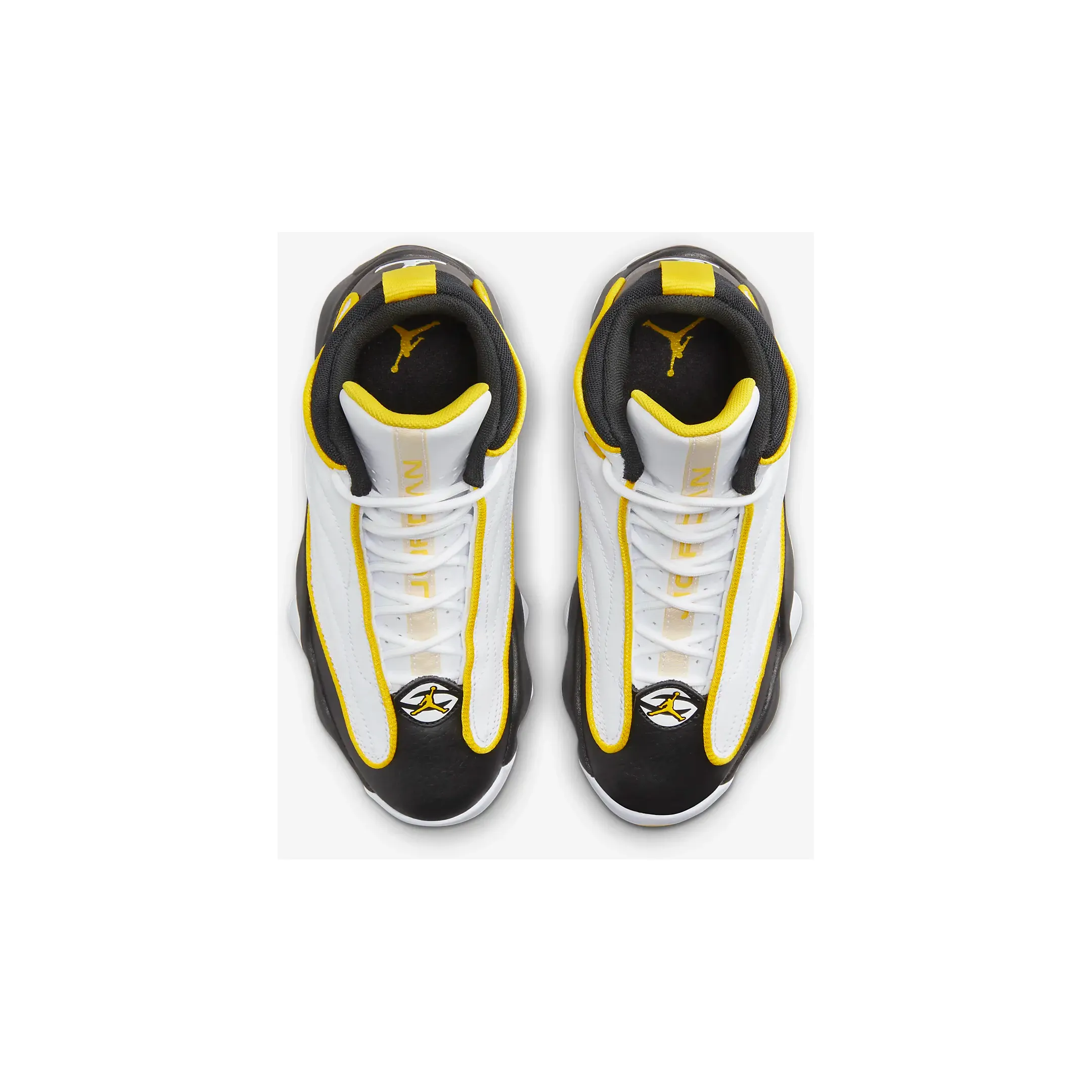 Nike Kid's Jordan Pro Strong Shoes - White / Black / Tour Yellow