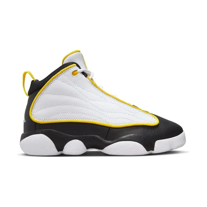 Nike Kid's Jordan Pro Strong Shoes - White / Black / Tour Yellow