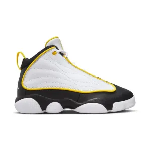 Nike Kid's Jordan Pro Strong Shoes - White / Black / Tour Yellow