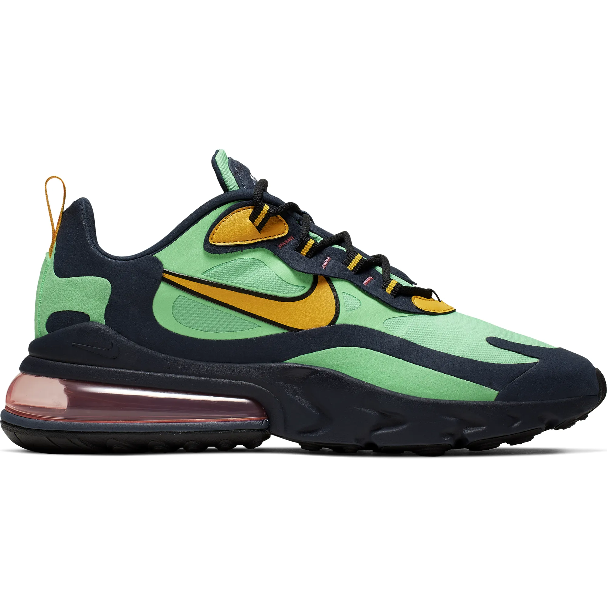 Nike Men's Air Max 270 React "Pop Art" Shoes -  Green / Black / Yellow