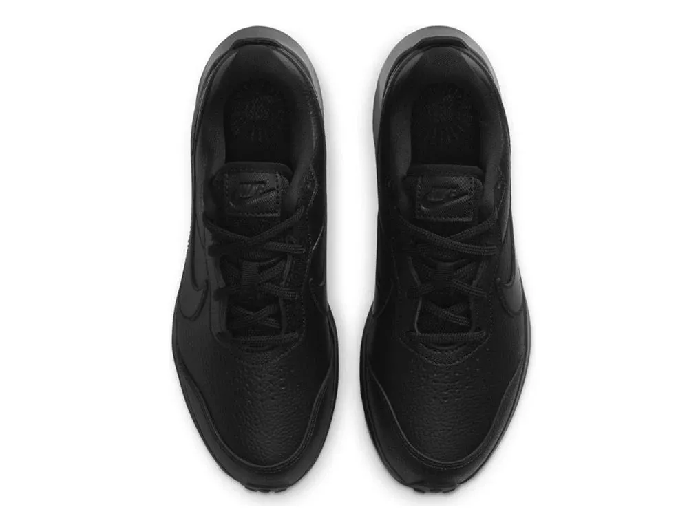 NIKE YOUTH VARSITY LEATHER (GS) - BLACK/BLACK-BLACK