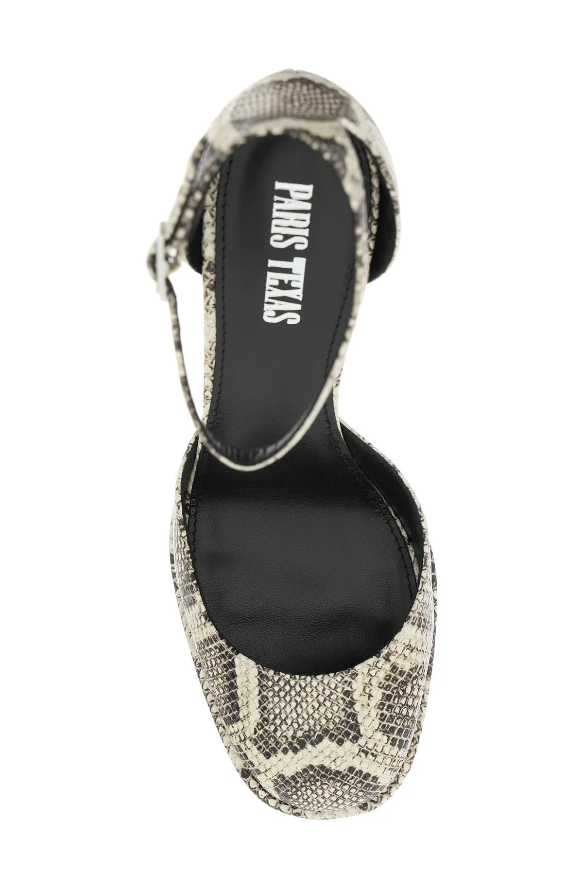 Paris texas 'dalilah' python print leather pumps