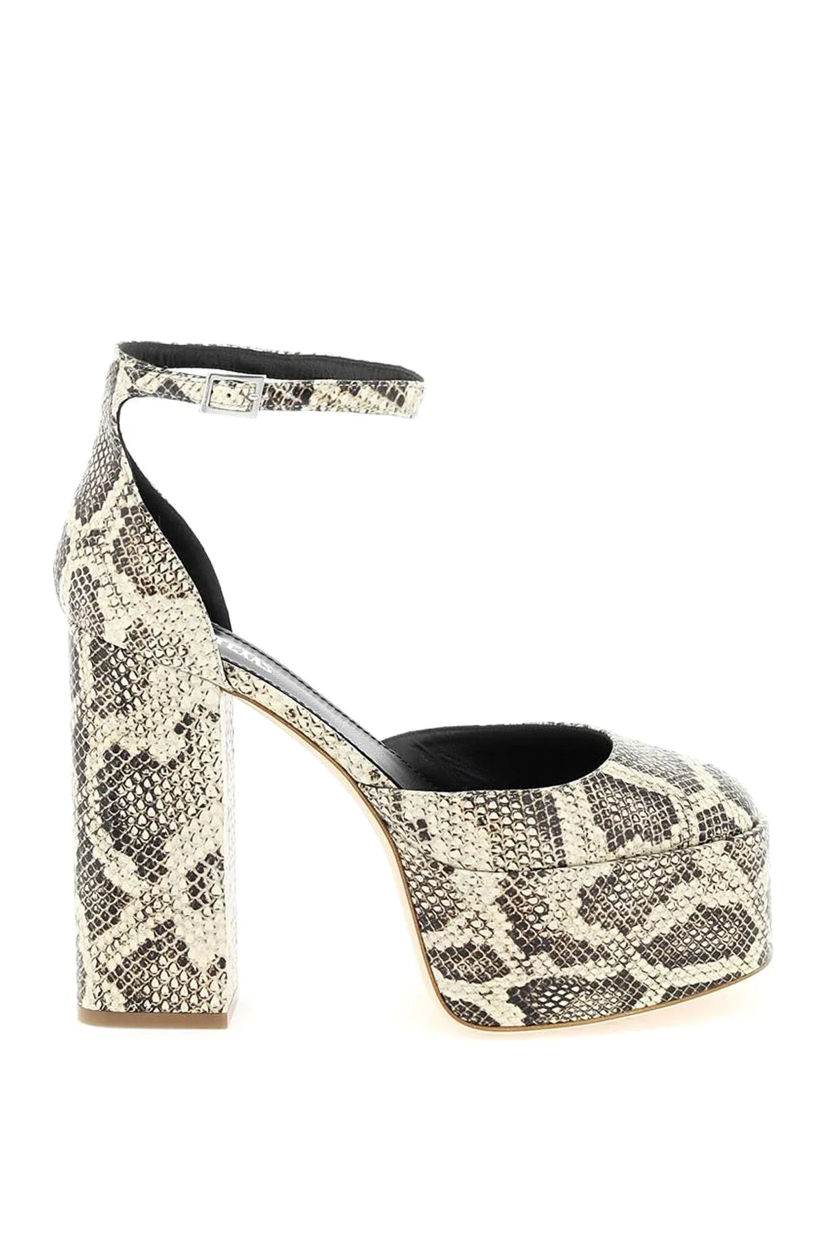 Paris texas 'dalilah' python print leather pumps