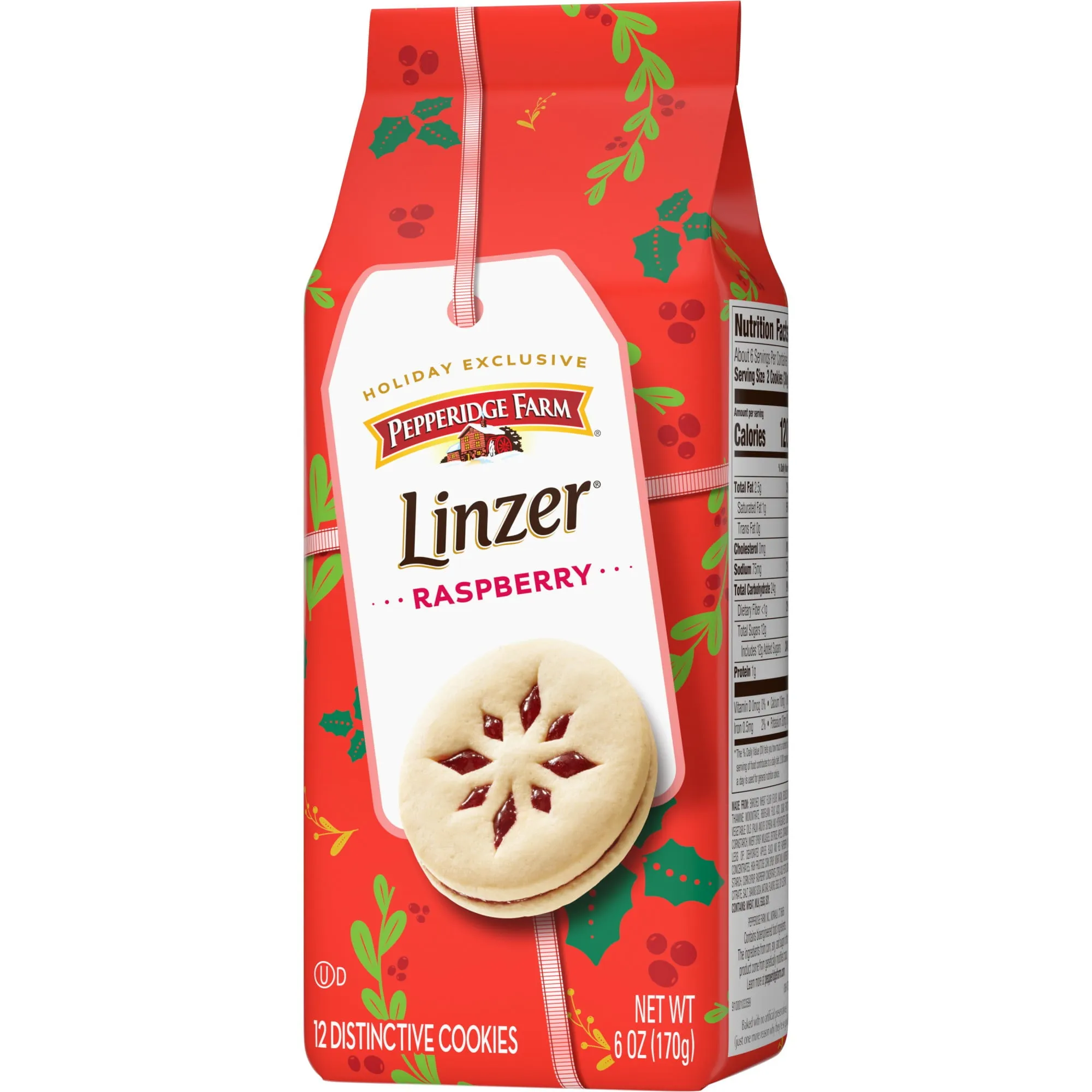 Pepperidge Farm Linzer Raspberry Cookies, 6-oz. Bag