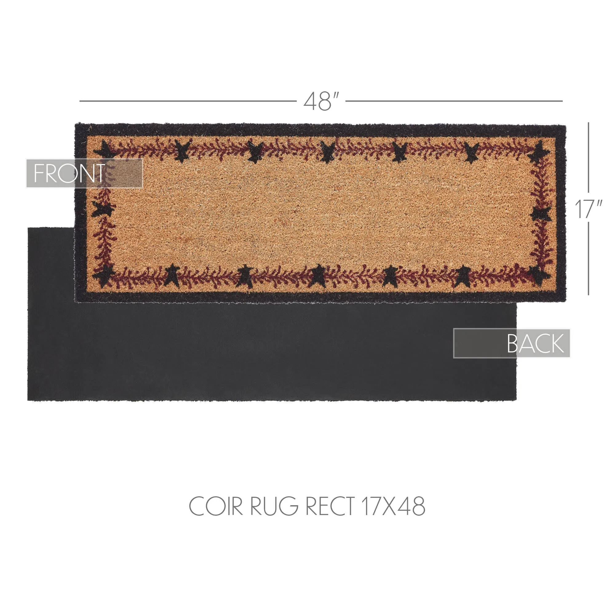 Pip Vinestar Coir Rug Rect 17"x48" VHC Brands