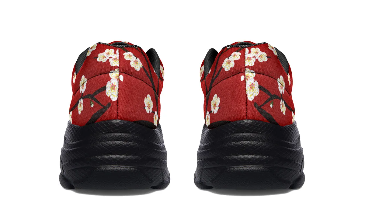 Plum Blossoms Chunky Sneakers