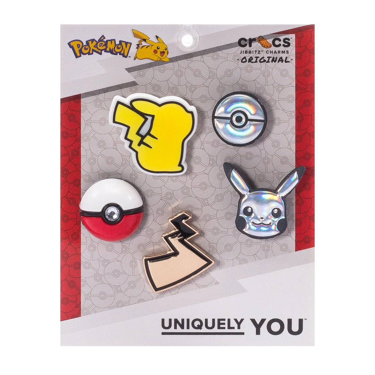 Pokemon 5 Pack Metal & Acrylic Jibbitz