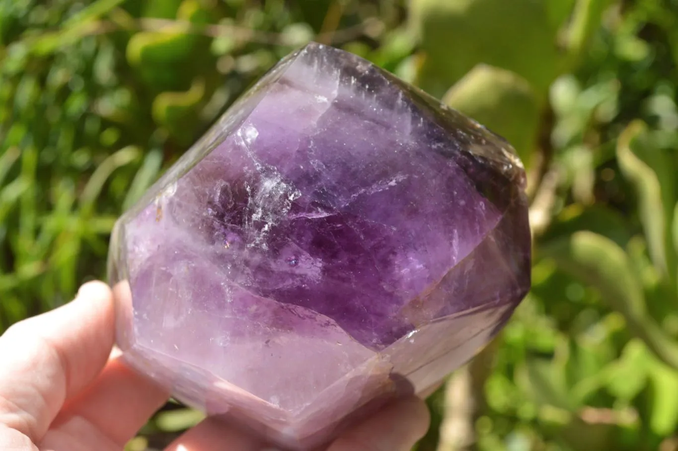 Polished Chunky Smokey Amethyst Quartz Display Piece x 1 From Ankazobe, Madagascar