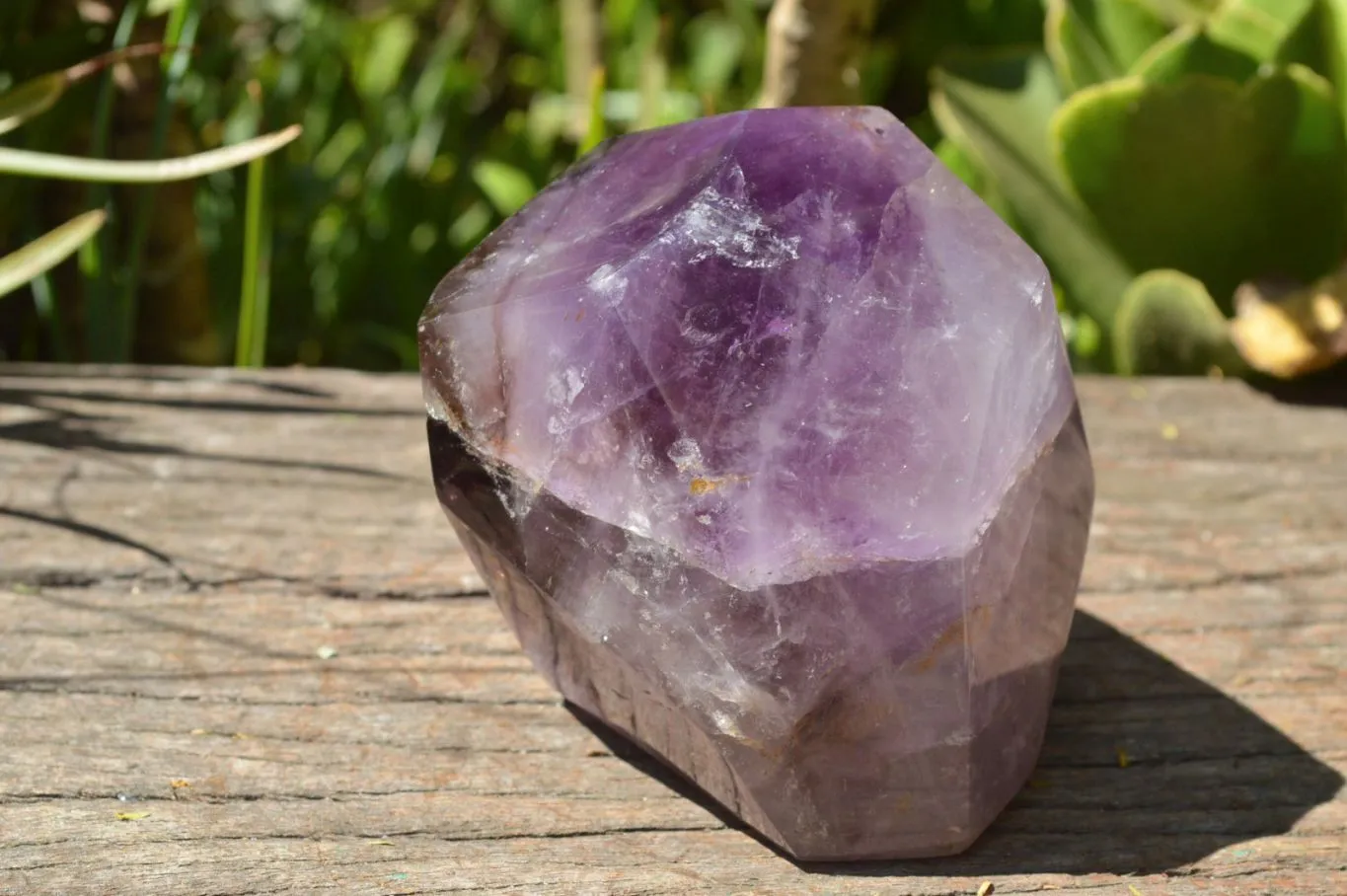 Polished Chunky Smokey Amethyst Quartz Display Piece x 1 From Ankazobe, Madagascar