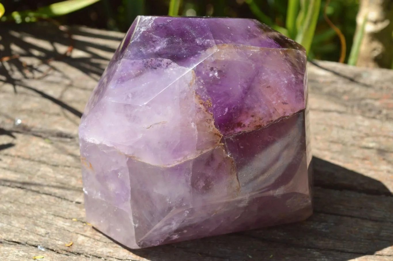 Polished Chunky Smokey Amethyst Quartz Display Piece x 1 From Ankazobe, Madagascar