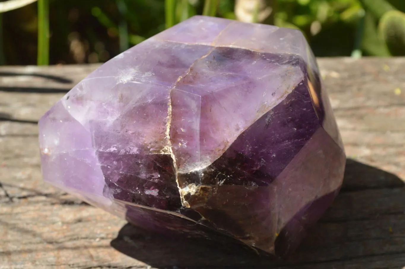 Polished Chunky Smokey Amethyst Quartz Display Piece x 1 From Ankazobe, Madagascar