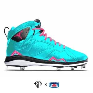 "Miami Vice" Jordan 7 Retro Cleats