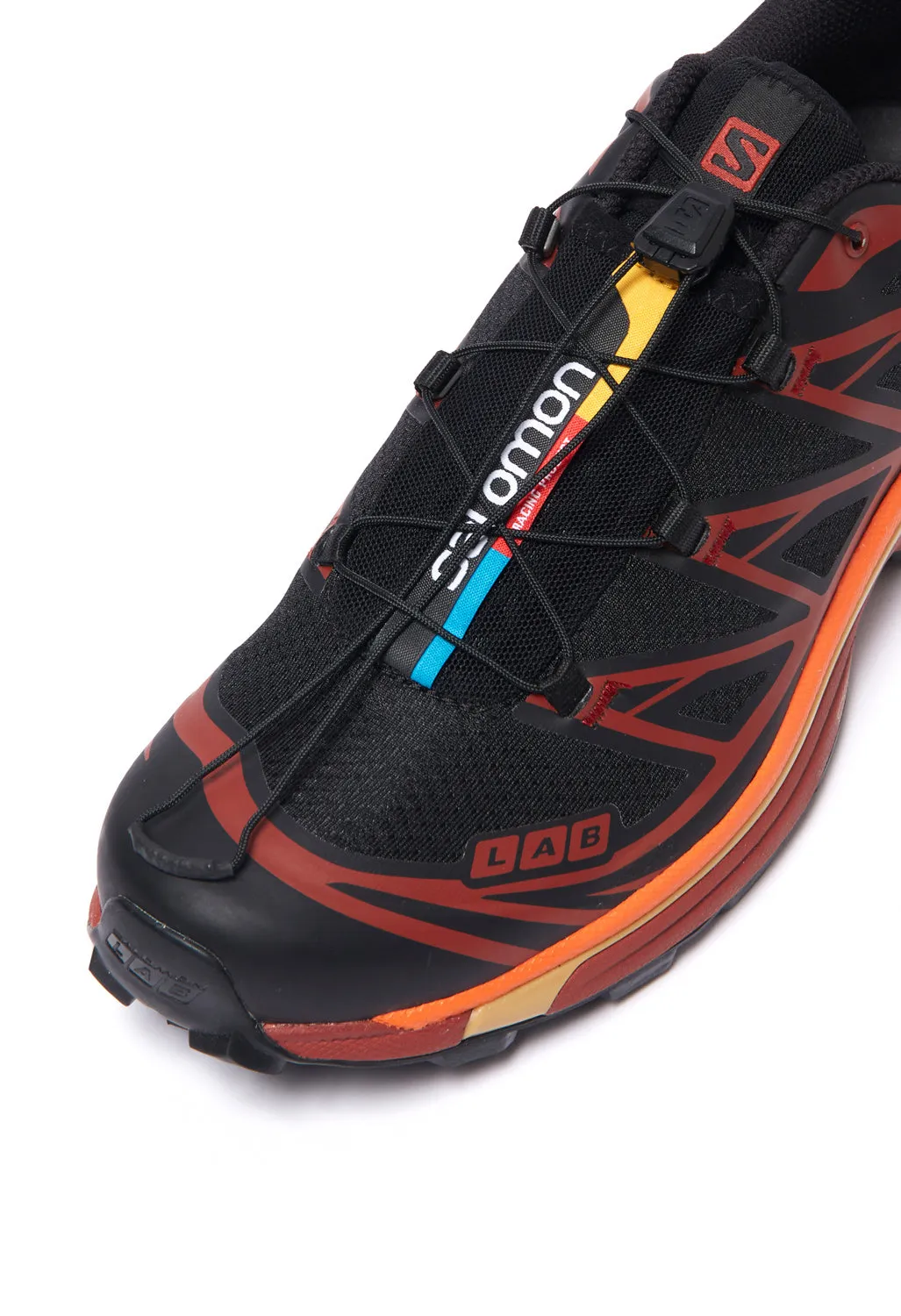 Salomon XT-6 Trainers - Black/Chocolate Plum/Vibrant Orange