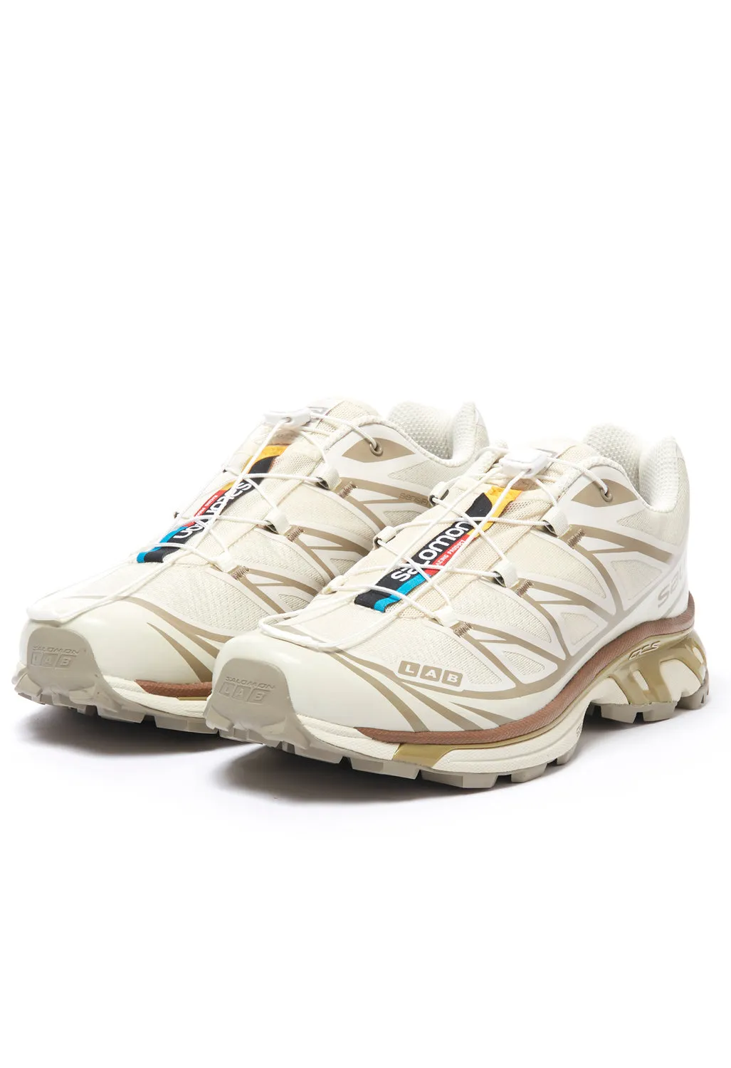 Salomon XT-6 Trainers - Turtledove/Vintage Kaki/Kelp