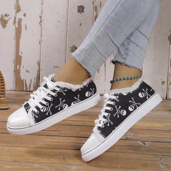 sealbeer - Halloween Yellow Casual Daily Patchwork Printing Round Comfortable Shoes