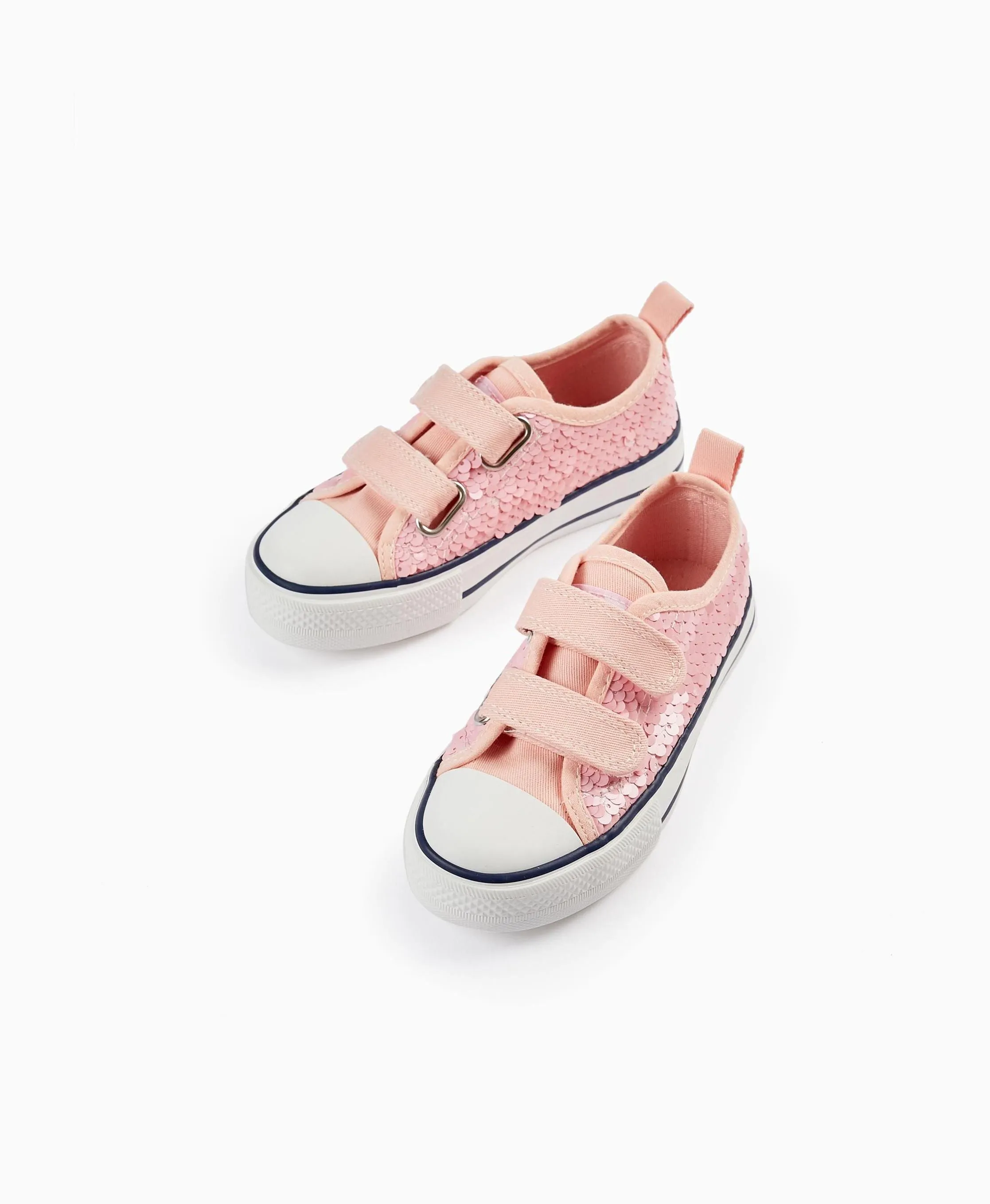 Sequined Trainers for Girls '50s Sneaker', Pink