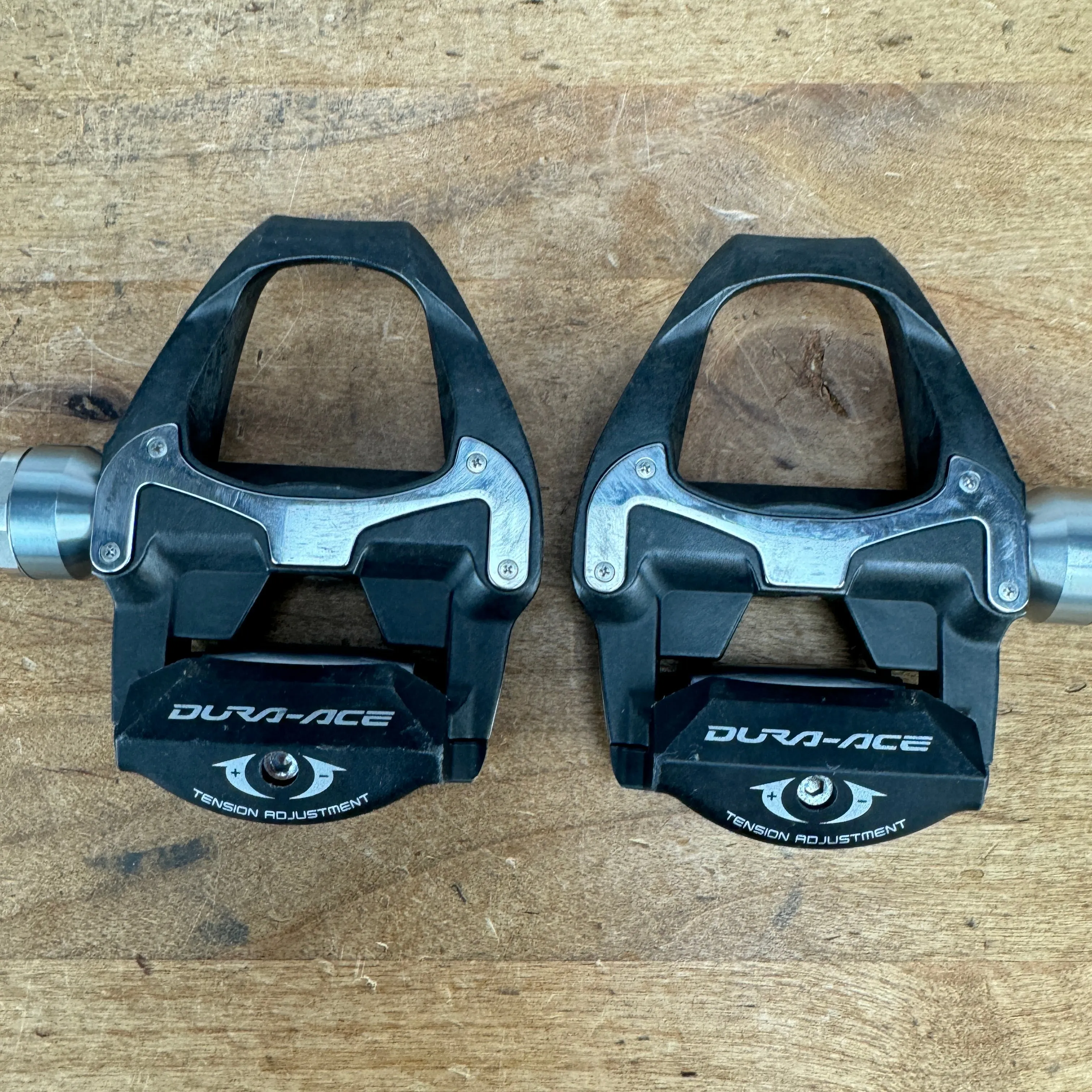 Shimano Dura-Ace PD-9000 Road Stainless Steel Clipless Carbon Pedals No Cleats