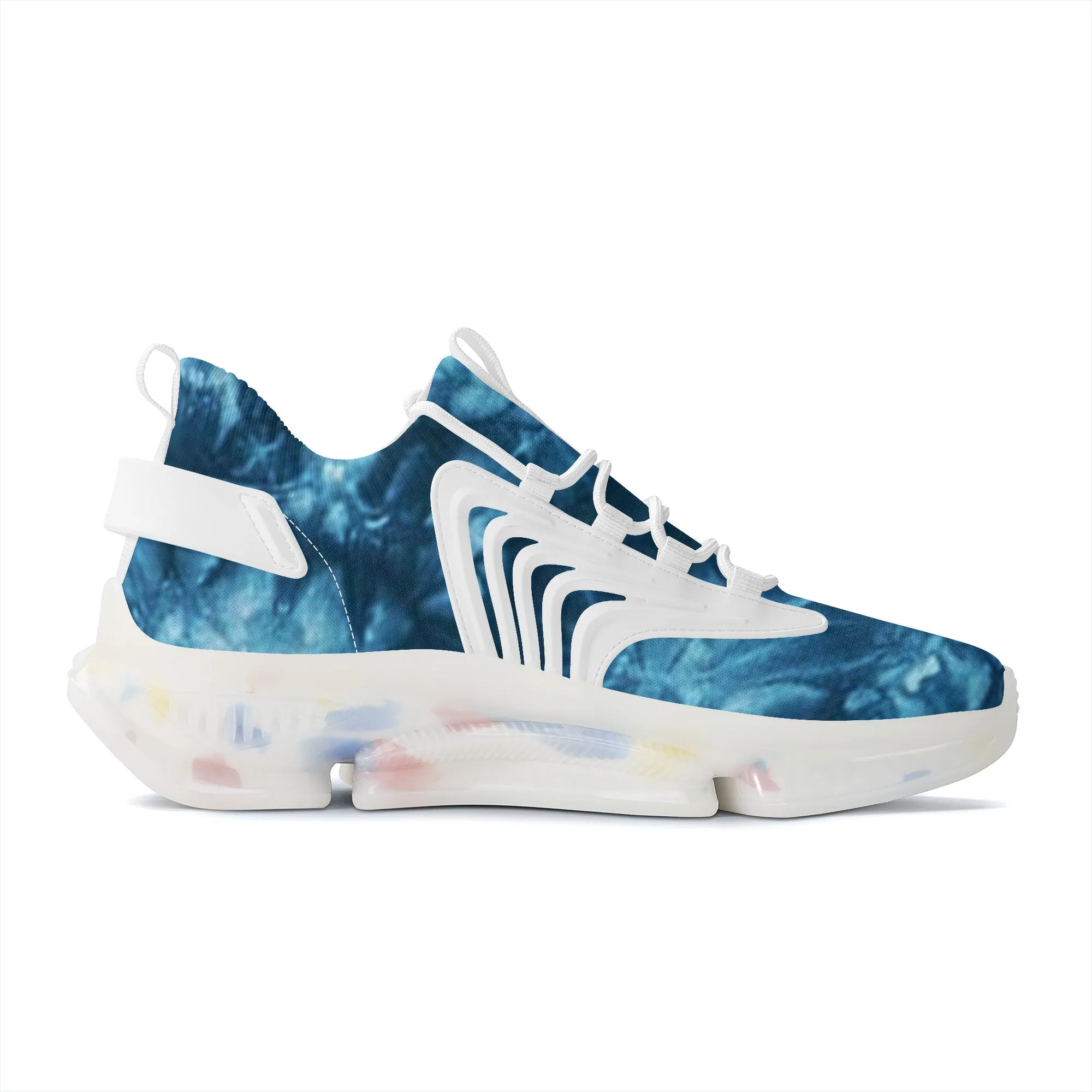 TIE DYE BLUE Air Max React Sneakers - White