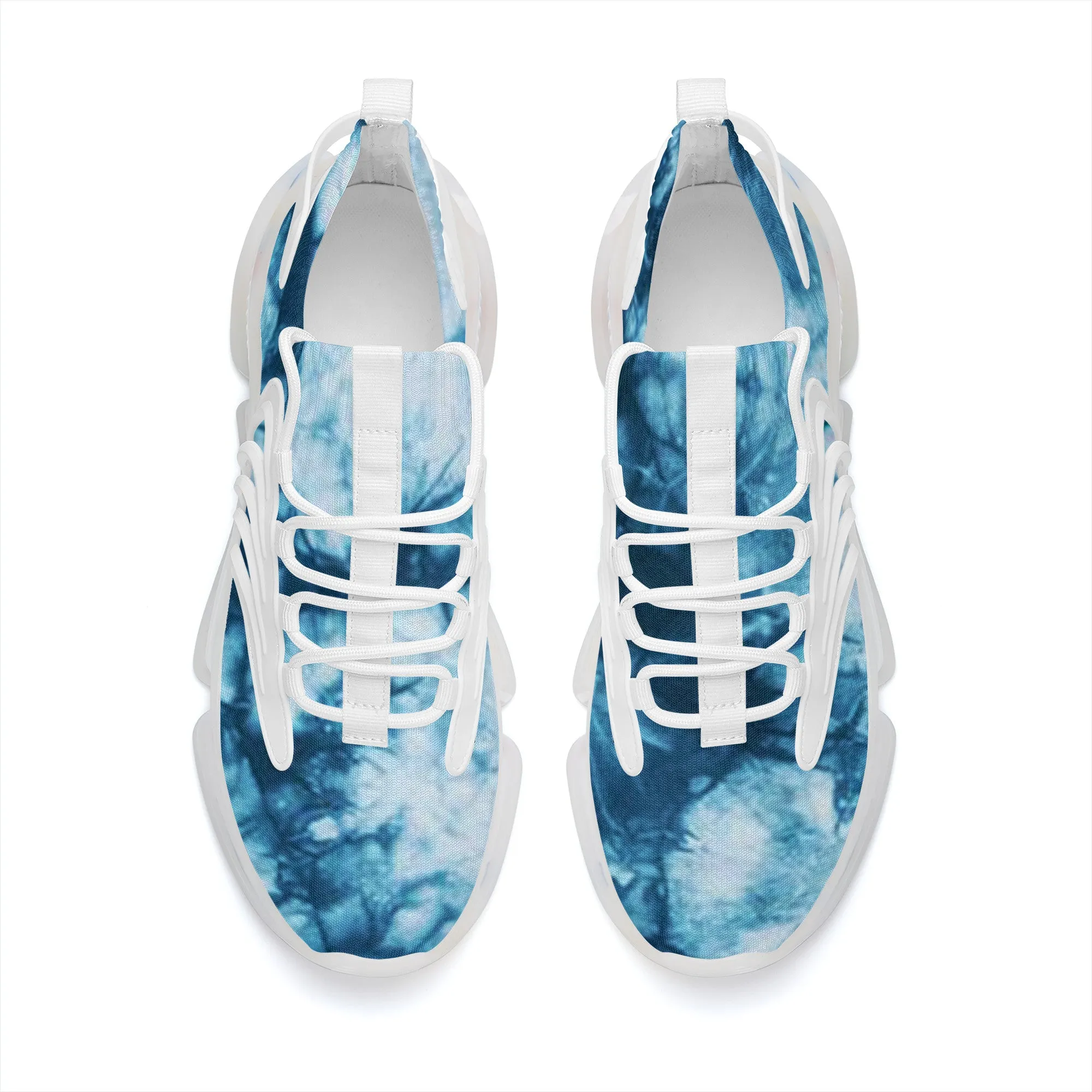 TIE DYE BLUE Air Max React Sneakers - White