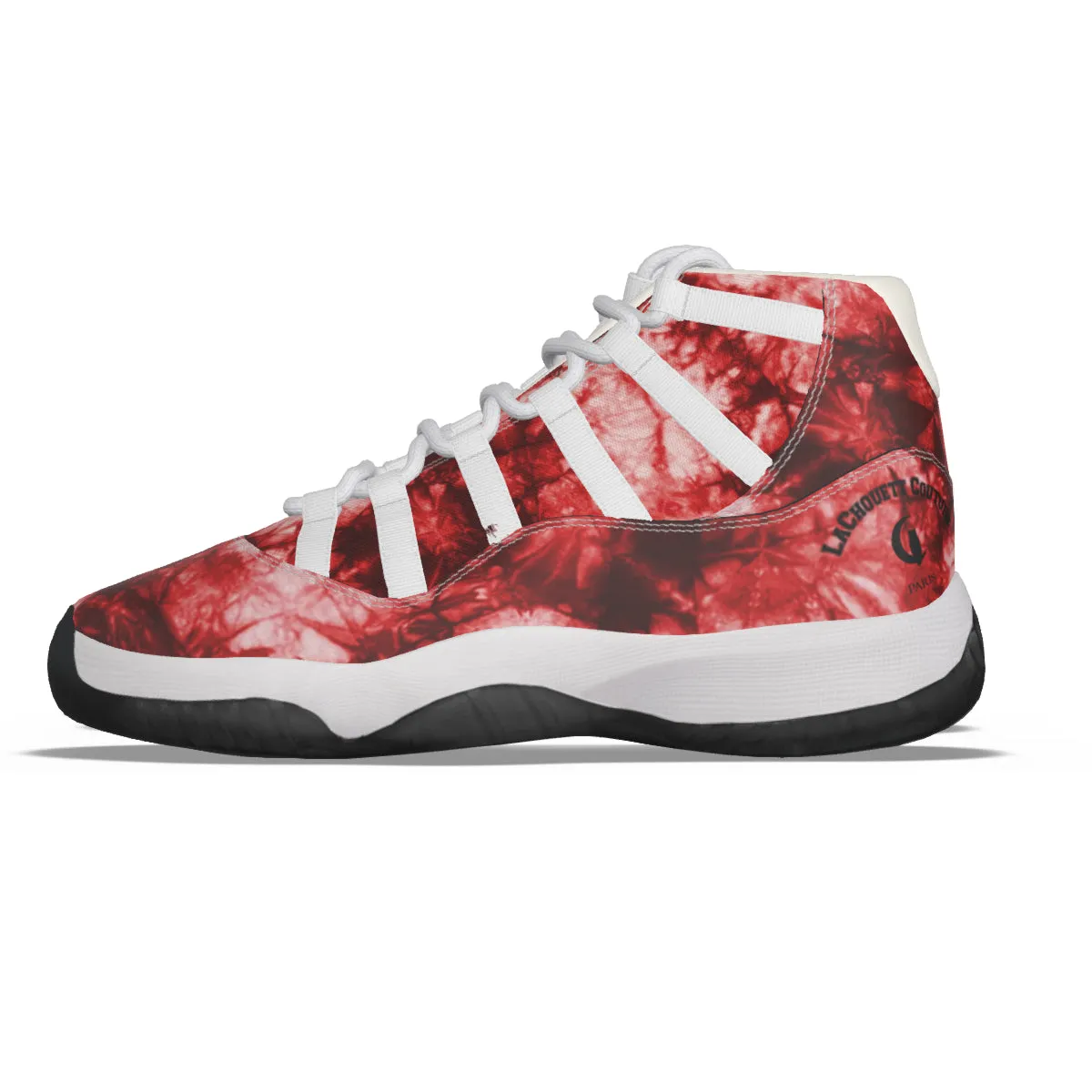 TIE DYE RED High Top Basketball Shoes