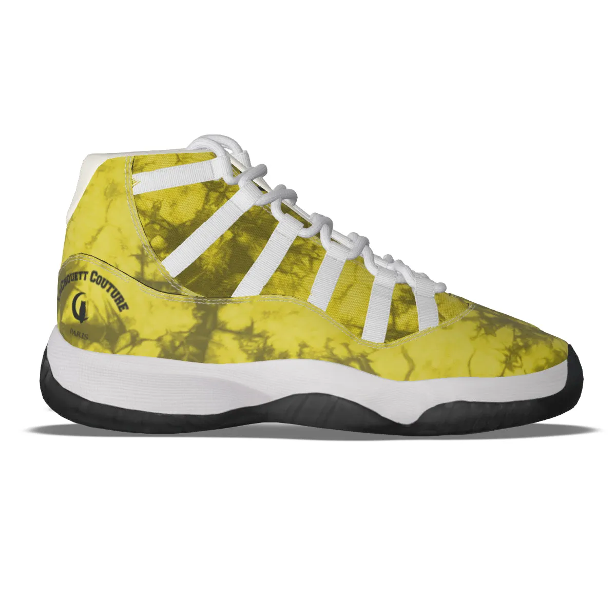 TIE DYE YLW High Top Basketball Shoes