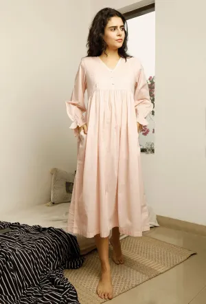 Truly Pink Gathered Dress