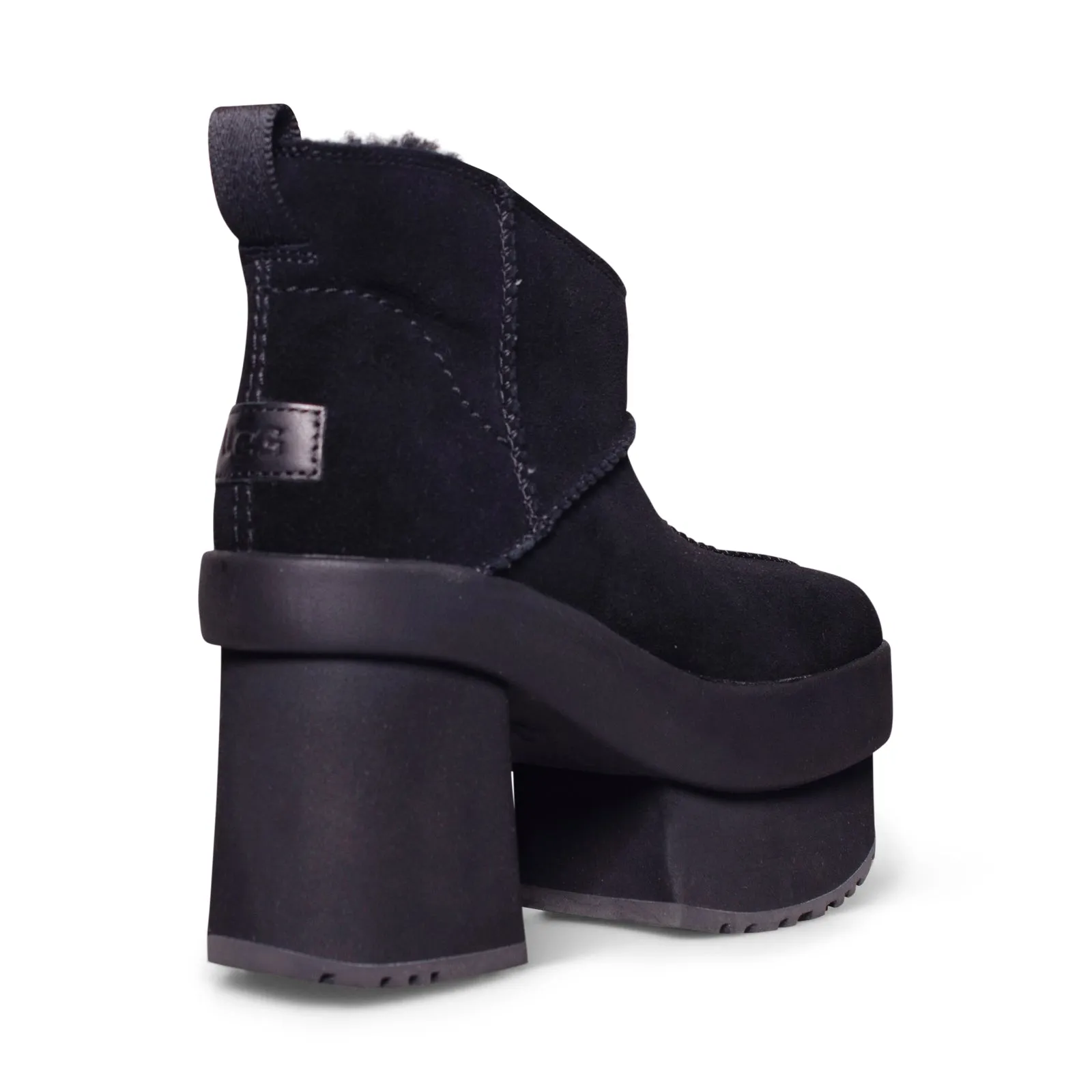 UGG New Heights Platform Mini Black Boots - Women's