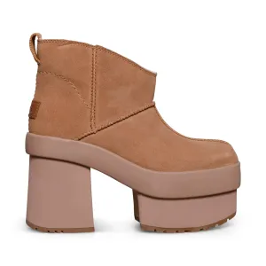 UGG New Heights Platform Mini Chestnut Boots - Women's